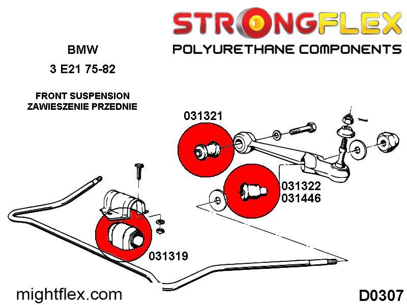 031319B: Front anti roll bar mounting bush - Image 2