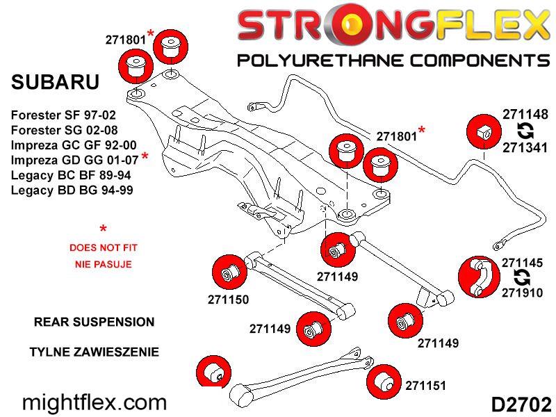 276077B: Full suspension bush kit - Image 5
