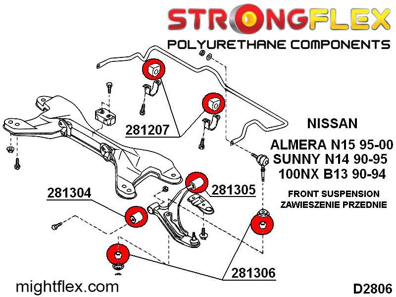 286099A: Set of front suspension polyurethane SPORT - Image 2