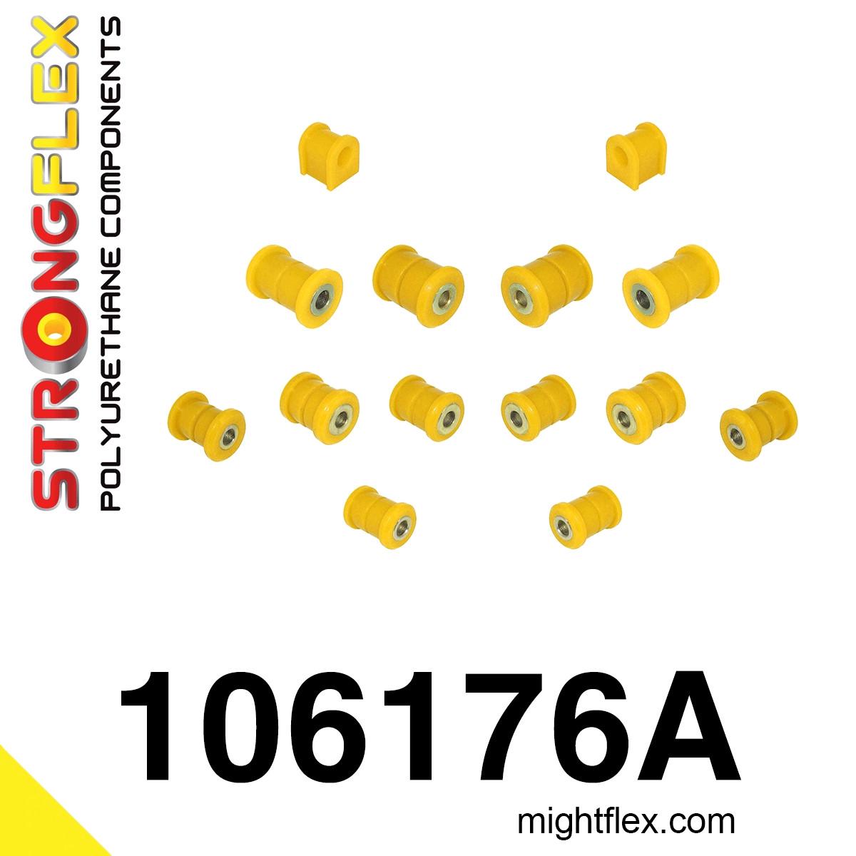 106176A: Rear suspension bush kit SPORT