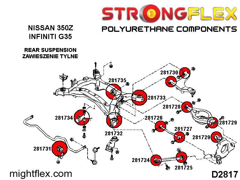 281726A: Rear lower link inner bush SPORT - Image 2
