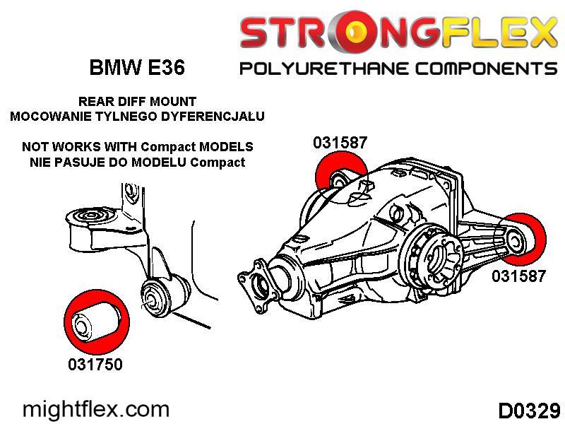 031750A: Rear differential front mount bush SPORT - Image 2