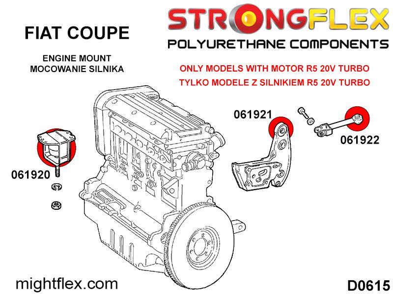 061921B: Engine mount Fiat Coupe Turbo R5 220PS - Image 2