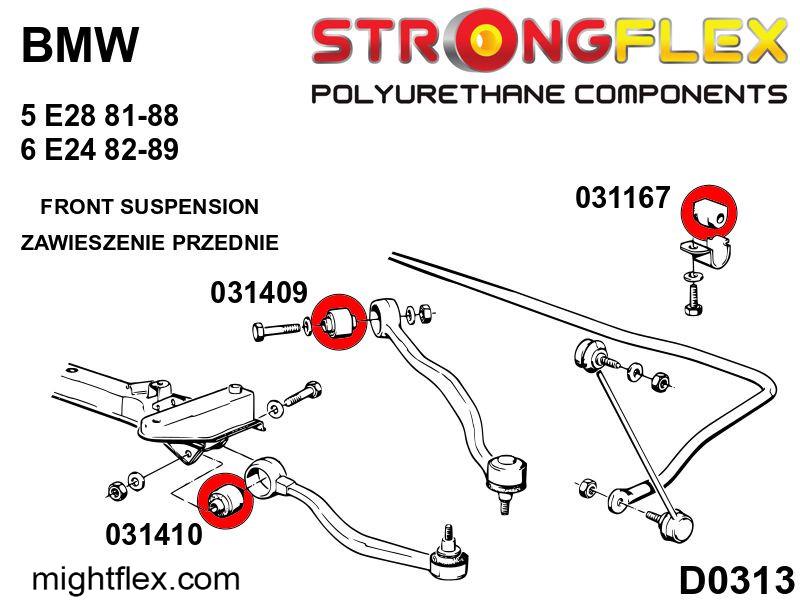 031409A: Front lower rear bush SPORT - Image 2