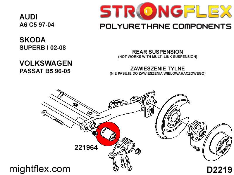 221964A: Rear beam bush SPORT - Image 2