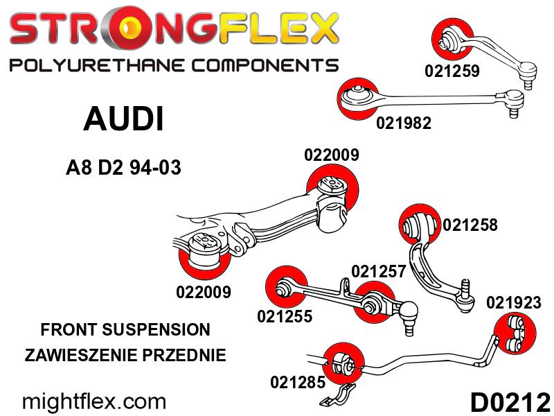 026241B: Front subframe bush kit - Image 2