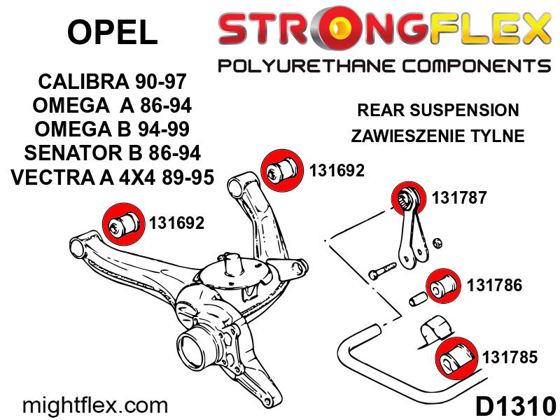 131786A: Rear anti roll bar link to arm bush SPORT - Image 2