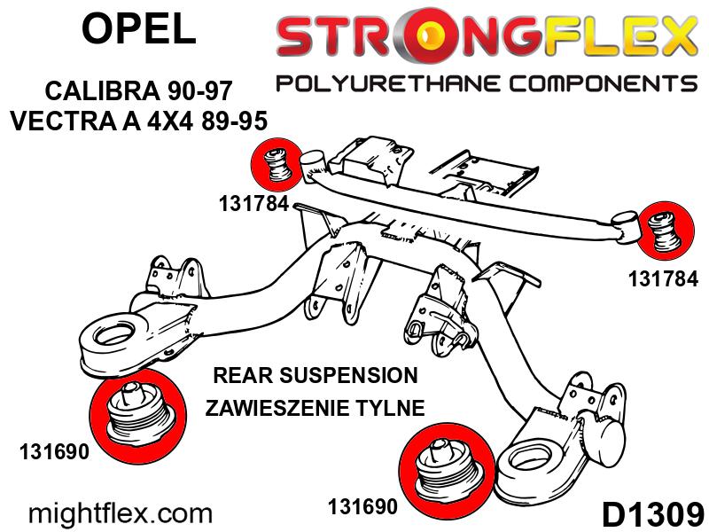 131784A: Rear carrier diff mount bush SPORT - Image 2