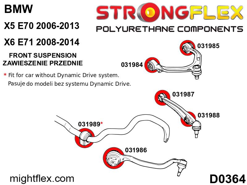 031985A: Front upper arm bush - rear SPORT - Image 2