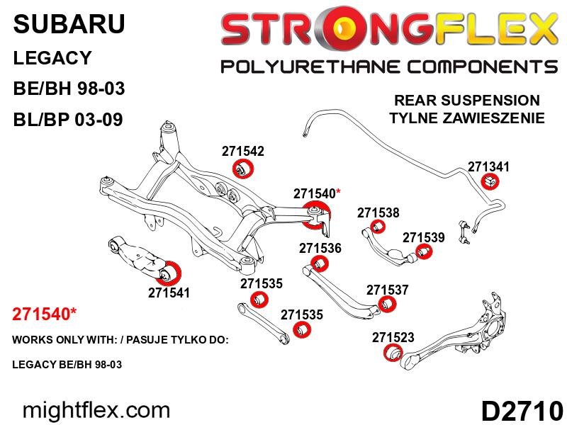 271537B: Rear lower outer arm bush - Image 2