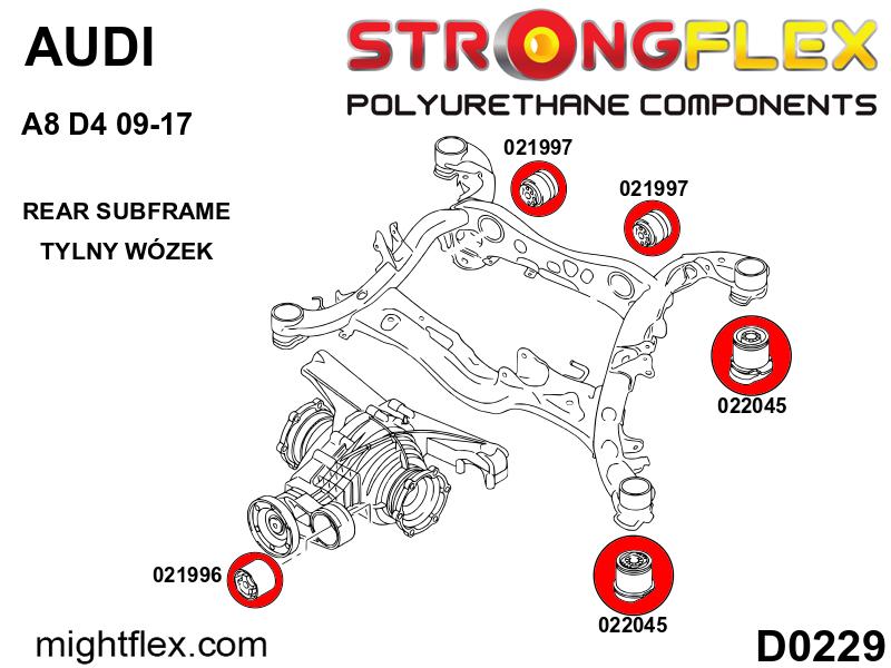 026263A: Rear subframe bush kit SPORT - Image 2
