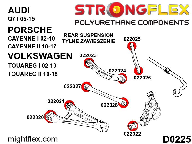 026257B: Rear suspension bush kit - Image 2