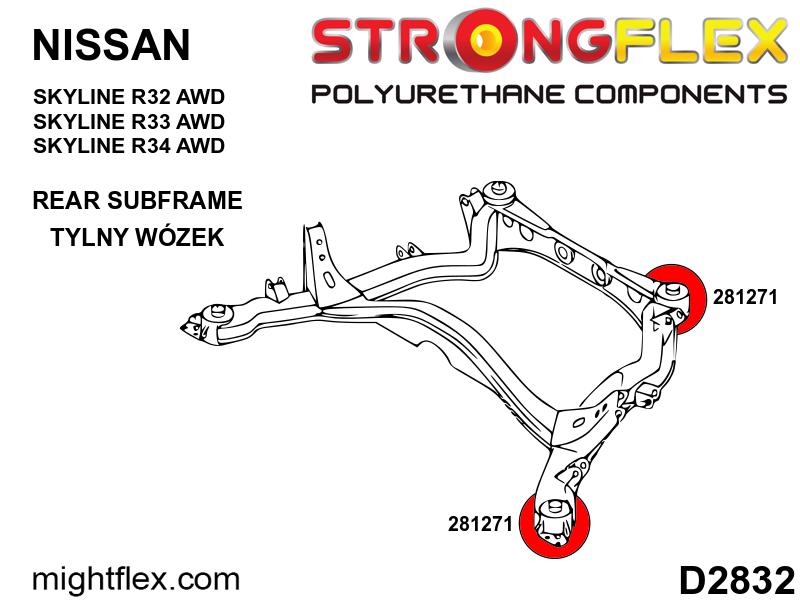 281271B: Rear beam mounting bush AWD - Image 2