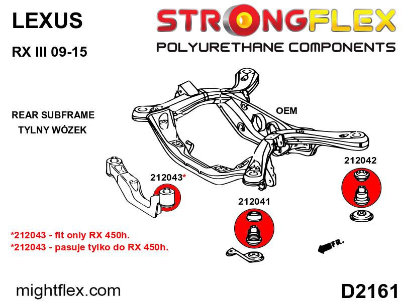 216274B: Rear subframe bush kit - Image 2