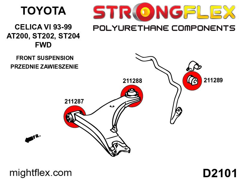 216278A: Full Suspension bush kit SPORT - Image 2